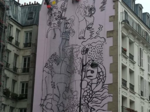 Réalisation Fresque immeuble Oberkampf Paris 11ème (6)